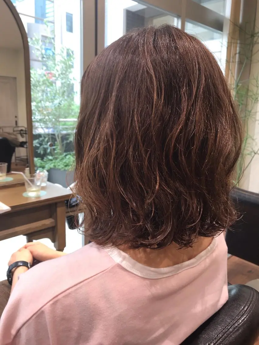 ミディアム カラー カット アザマ　ヤスカツ _rosso 川口のヘアスタイル