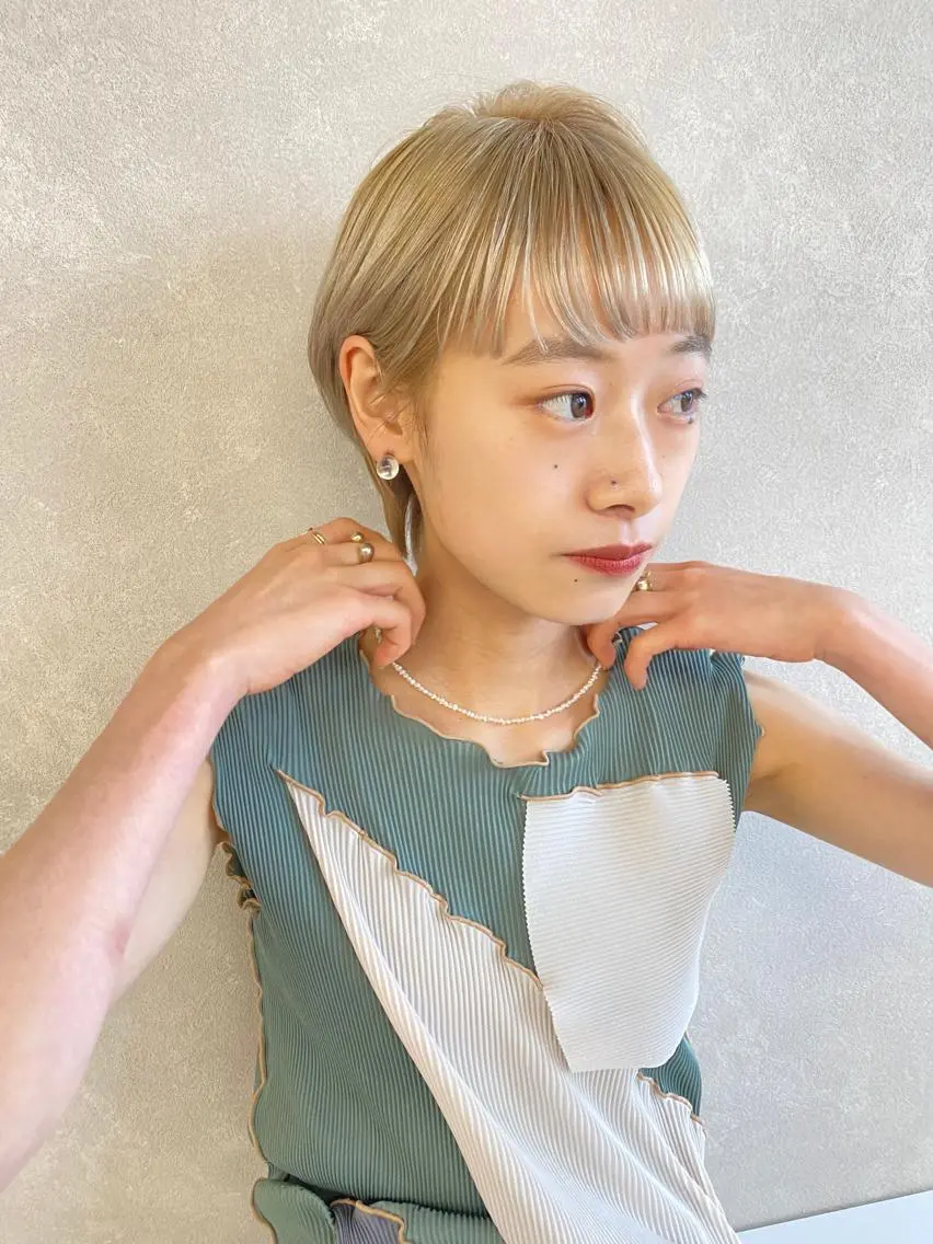 ショート カラー ショートヘア トリートメント カット ヘアカラー トリートメント レイヤー/似合わせ TAKUYAのヘアスタイル