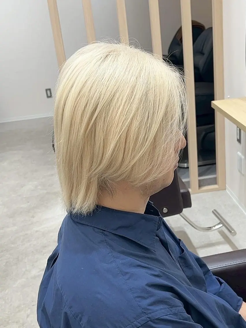 メンズ カラー メンズブリーチ ブリーチ ダブルカラー カット ヘアカラー ✨【公式】 juhl.横浜✨のヘアスタイル