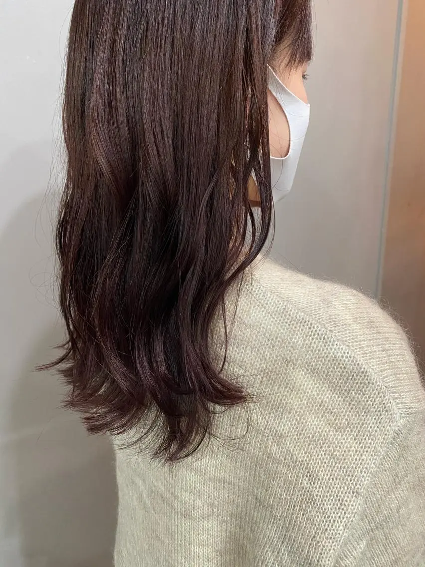 セミロング カラー パーマ ヘアアレンジ メンズ キッズ ネイル マツエク・マツパ ブラウンカラー チョコレートブラウン カラーマツエク ブラウン インナーカラー/ KANAのヘアスタイル