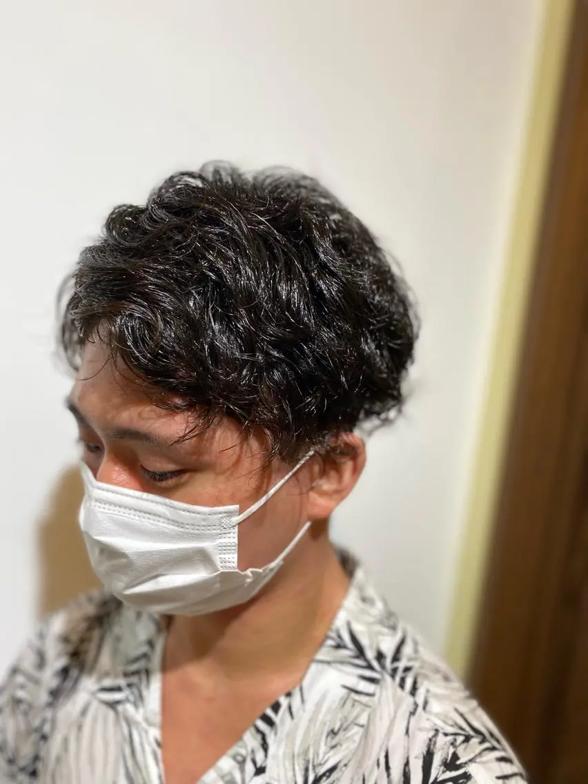 メンズ メンズパーマ 石川 信英のヘアスタイル