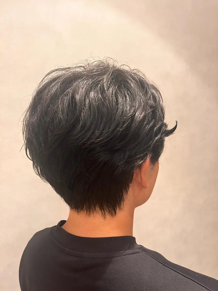 パーマ メンズ メンズ韓国風 メンズパーマ 橘 裕花のヘアスタイル