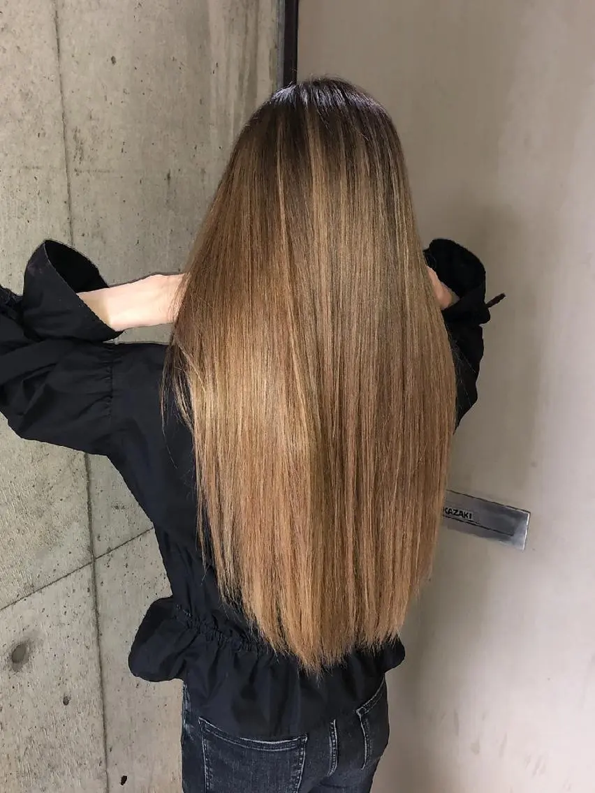 ロング カラー エクステ RIENS♡xrea 山本優舞のヘアスタイル