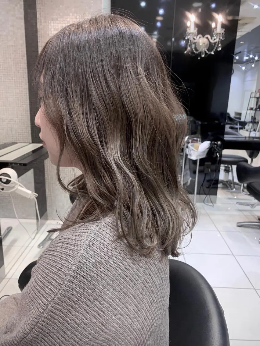 ミディアム カラー パーマ ヘアアレンジ ヘアカラー Bianca  代表 硲　貴亮【東武練馬】のヘアスタイル