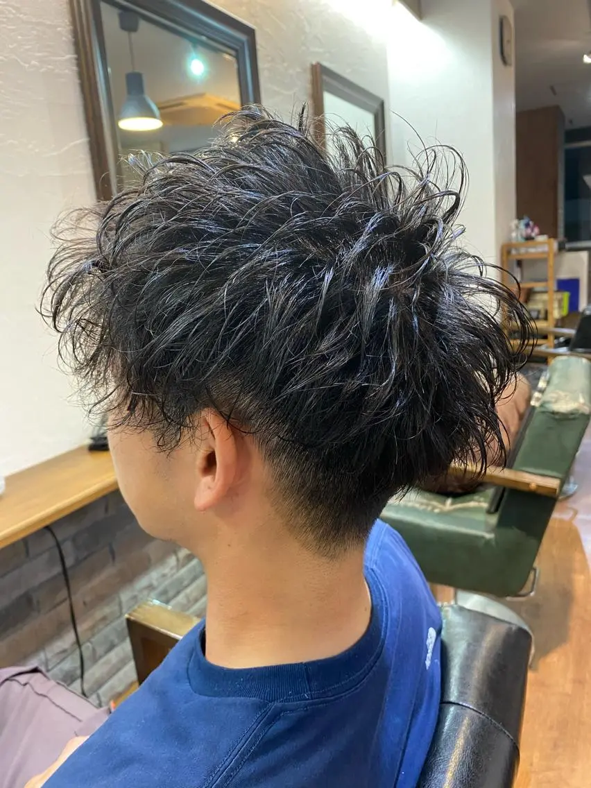 ショート パーマ メンズ 【Lei】橋本孝太 レイヤー・美髪矯正のヘアスタイル