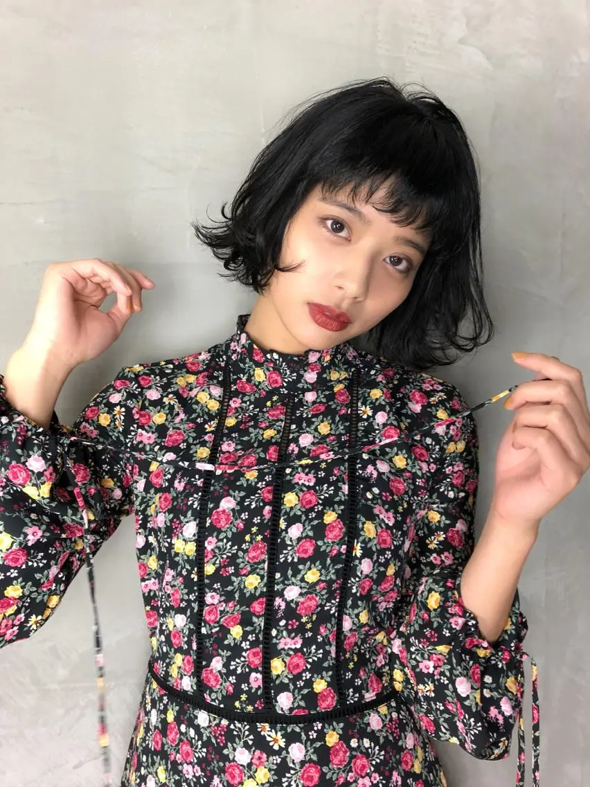 ミディアム カット ヘアカラー トリートメント Reve Resort池袋のヘアスタイル