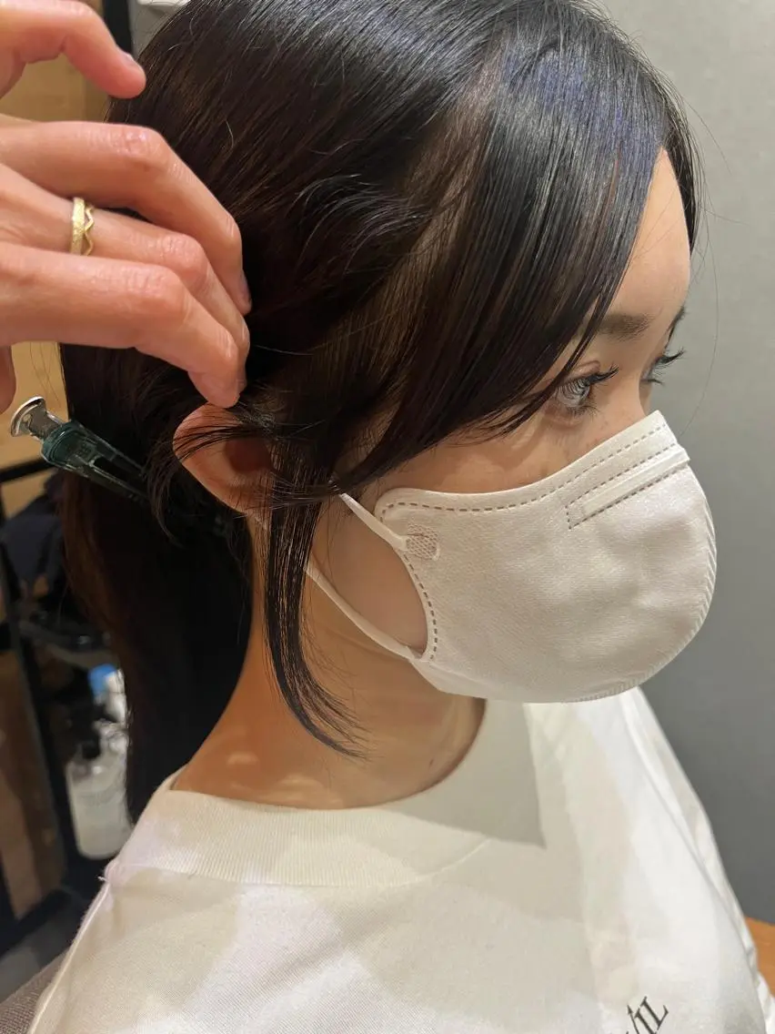 ロング カラー パーマ ヘアアレンジ メンズ キッズ ネイル マツエク・マツパ アイブロウ メンズパーマ ブラウンカラー ケアカラー 透明感カラー ピンクカラー 久木原 ゆりのヘアスタイル