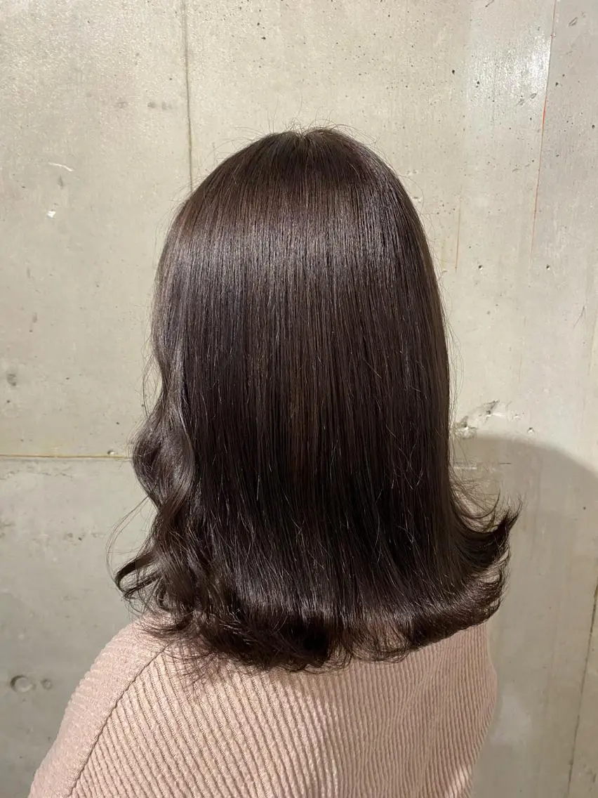 セミロング カラー パープルカラー シルバー ヘアカラー Ayaka🩰🎀 ガーリー/暖色♡のヘアスタイル