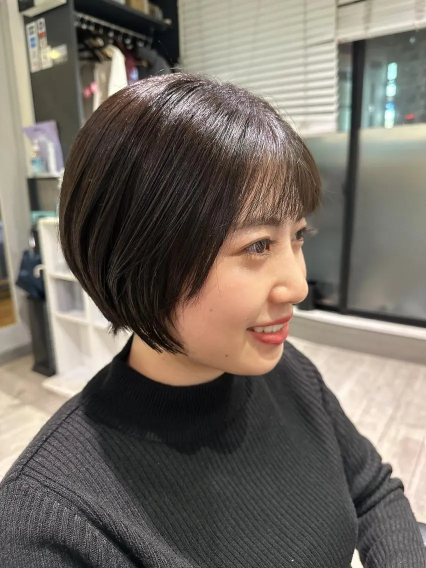 ショート ショートヘア 小顔カット L'wis　比佐野 大地のヘアスタイル