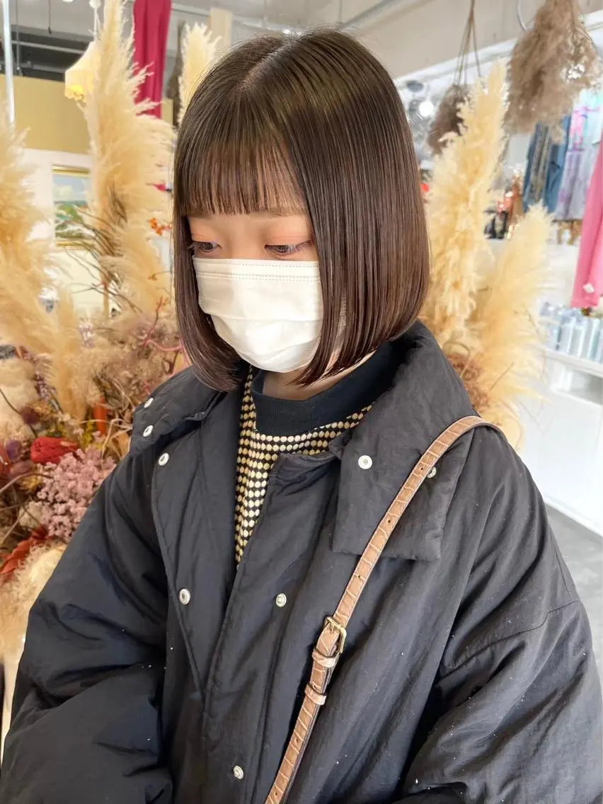 カラー ボブ ｰYUIMARLｰ momokaのヘアスタイル