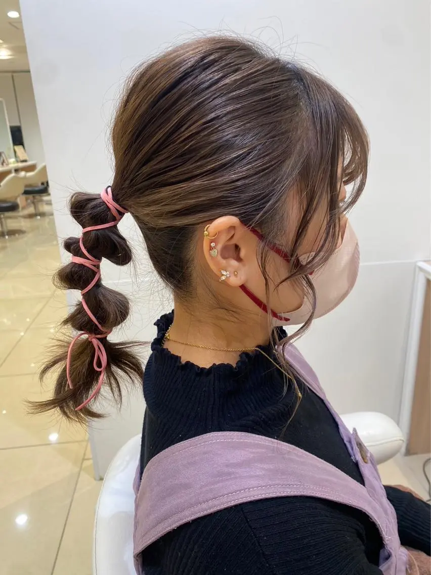 ミディアム 🩵波巻き/ツイスパ HARU💎のヘアスタイル
