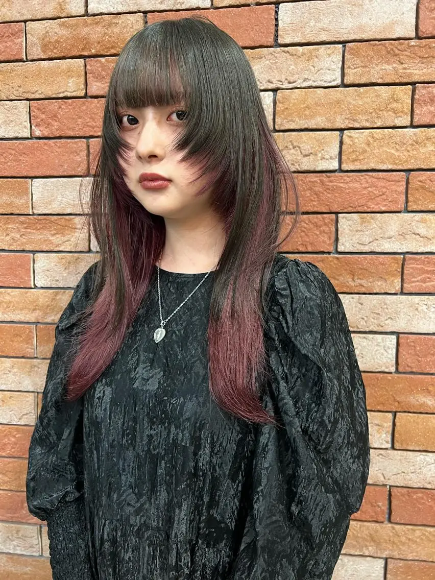 ロング カラー カット 圧倒的デザイン力 店長🎨RENAのヘアスタイル