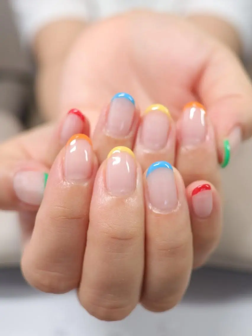 ネイル フレンチネイル パステルネイル シンプルネイル 青木 綾子のネイルデザイン