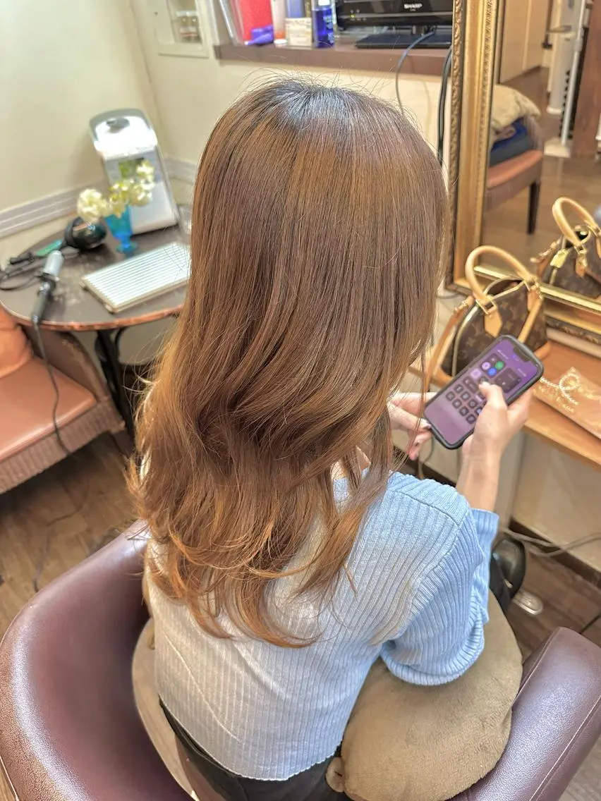 ロング カラー ヘッドスパ 🌱ケミカル美容師 未来を綺麗に🌱優吾のヘアスタイル
