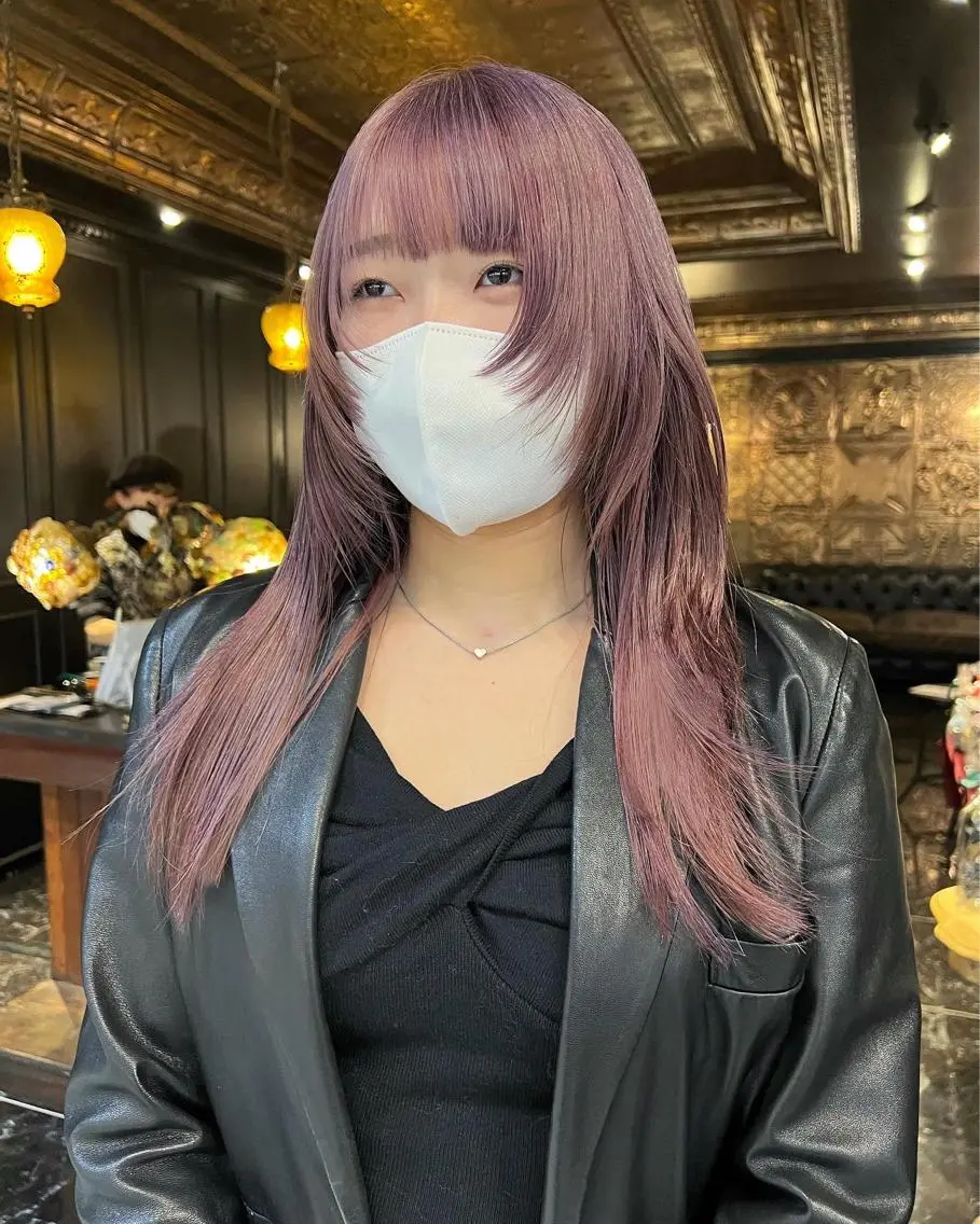 ロング カラー カット ヘアカラー 圧倒的デザイン力 店長🎨RENAのヘアスタイル