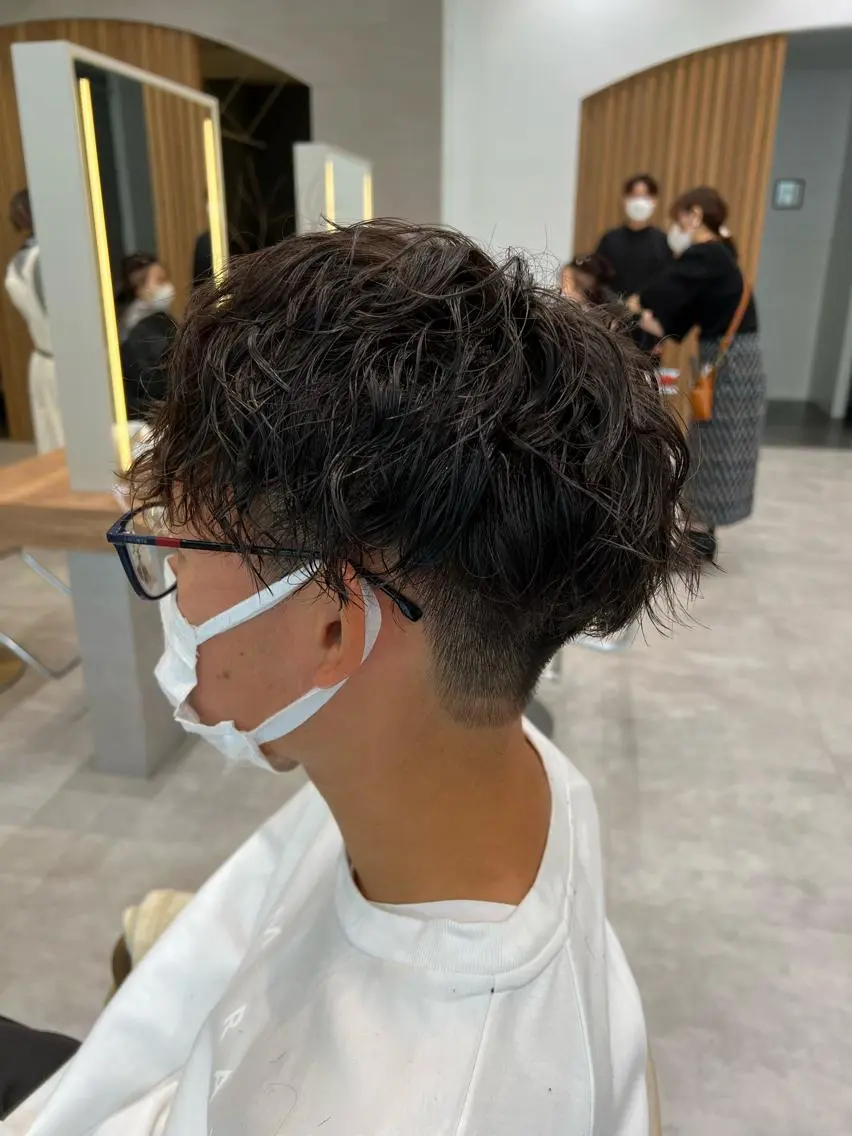 パーマ メンズ 一ノ瀬 蘭のヘアスタイル