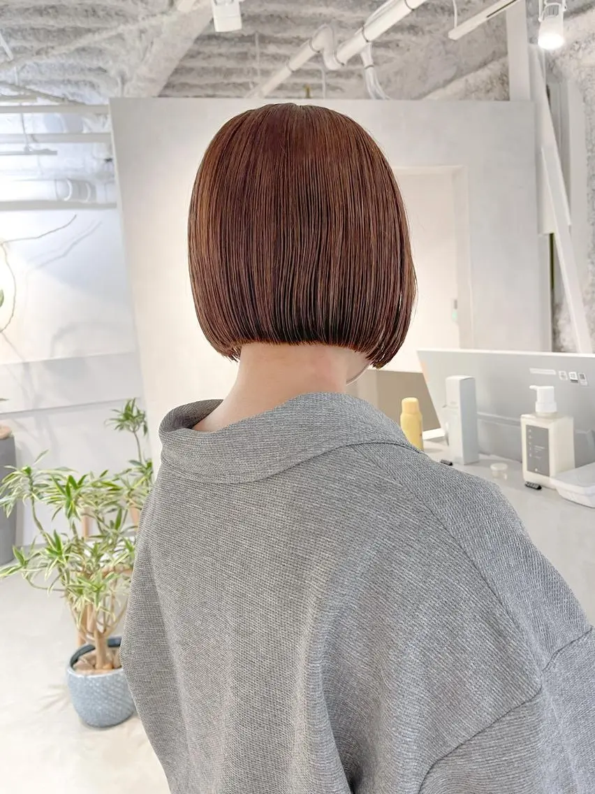 ミディアム カラー ボブ 川本 裕🌿のヘアスタイル