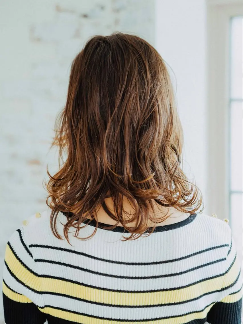 ミディアム カラー ヘアアレンジ レイヤーカット カット 北九州美容室 🕊️わかな✂︎のヘアスタイル