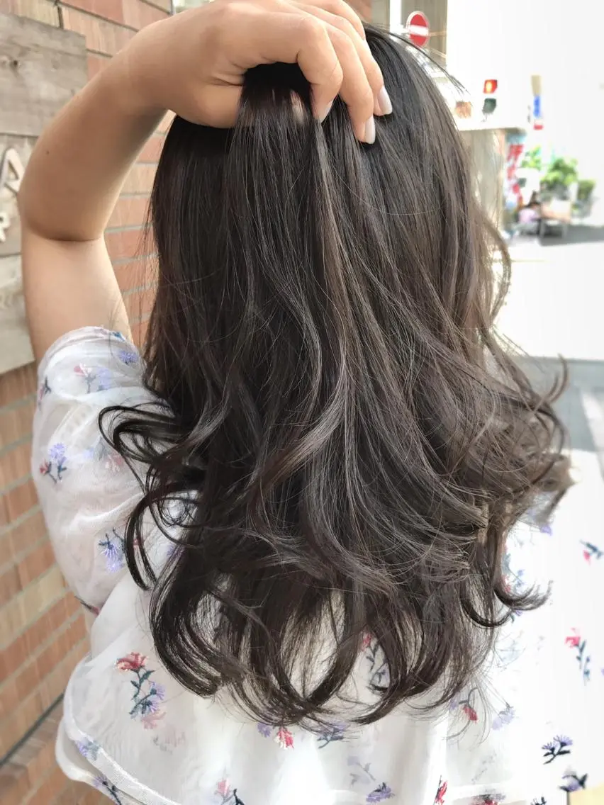 セミロング カラー グレージュ 30代からの上質な ヘアケア  大西のヘアスタイル