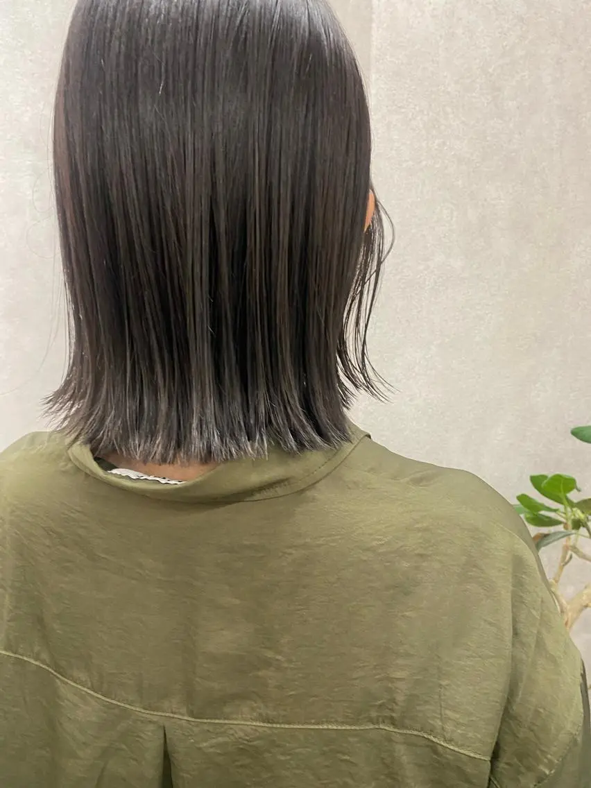 ミディアム カラー ヘアアレンジ ハイライトカラー ハイライト カット ヘアカラー トリートメント Kawaguchi Arisaのヘアスタイル