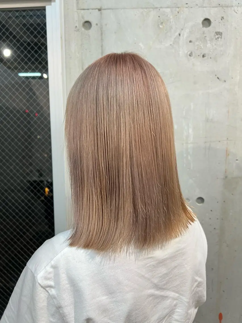 ミディアム カラー ブリーチ ヘアカラー Ayaka🩰🎀 ガーリー/暖色♡のヘアスタイル
