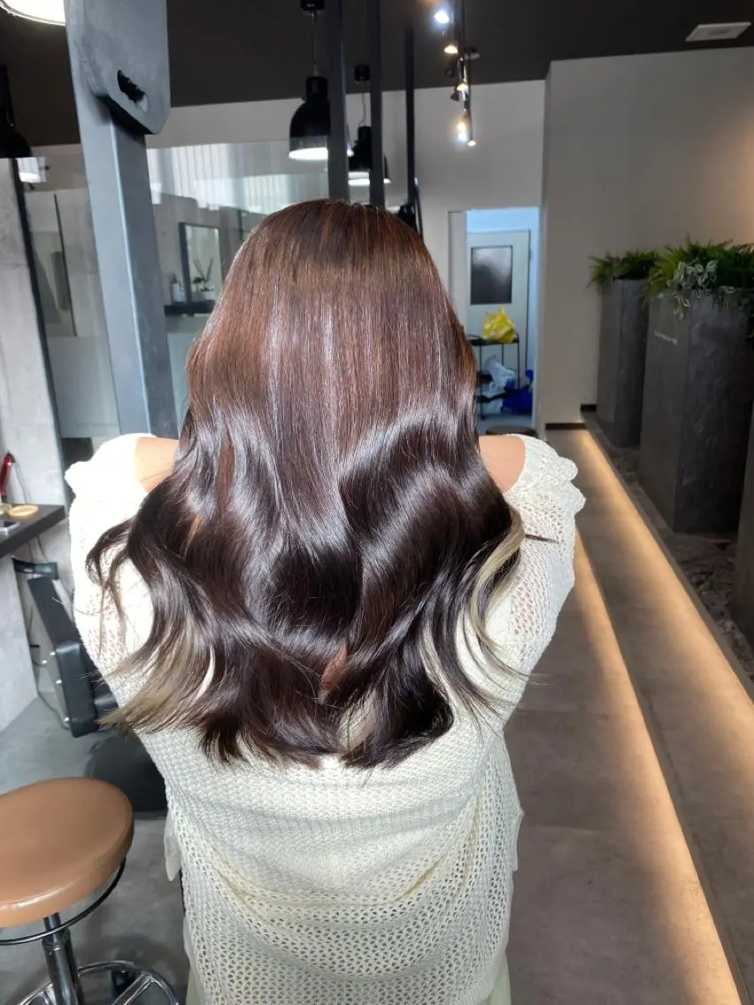 ロング カラー カット ヘアカラー トリートメント 🟡【美髪専門店】 ✨褒め髪/艶髪🟡のヘアスタイル
