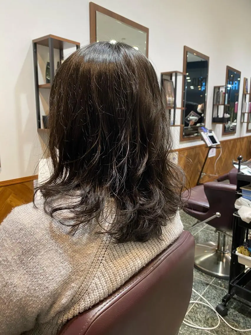 セミロング パーマ セミロングパーマ カット ヘアカラー トリートメント 【副店長/縮毛矯正】 小野沢駿弥のヘアスタイル