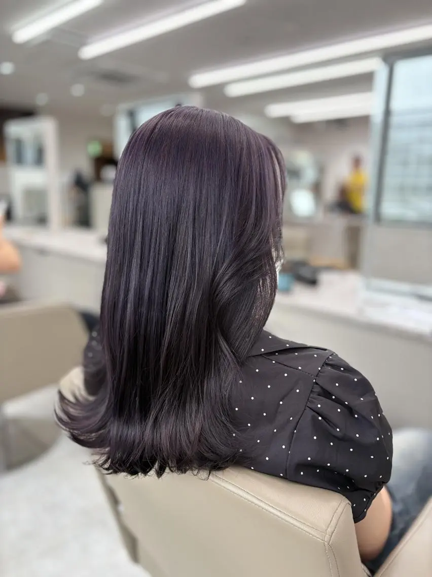ロング カラー パープルカラー ロング 🎀ブリーチ ハイト ーン ♡Kanon♡のヘアスタイル