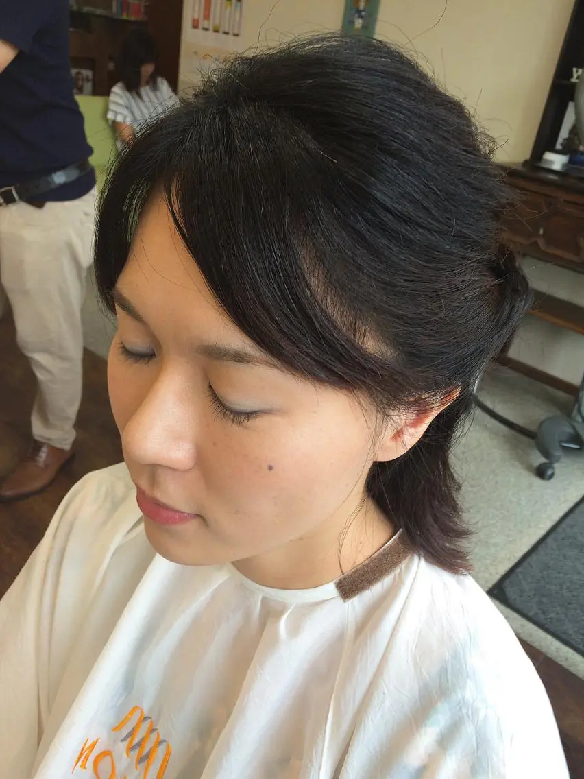 ミディアム ミディアムパーマ くせ毛 大野 まゆのヘアスタイル