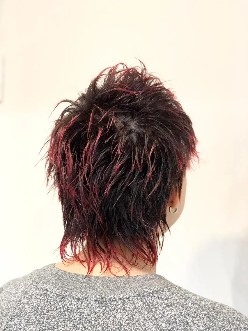 ショート メンズ メンズウルフカット ウルフカット MEN'S特化🌈 KATOのヘアスタイル