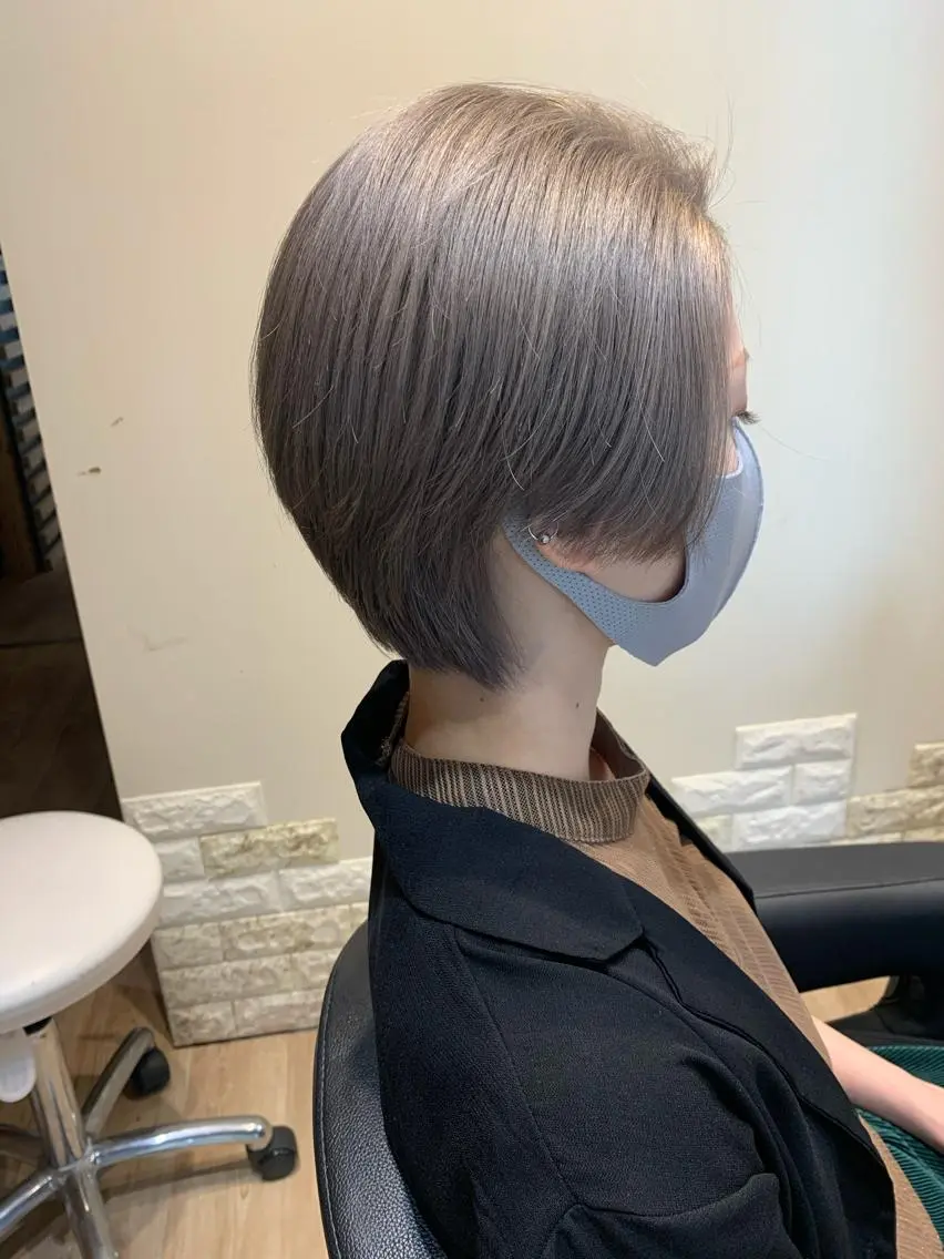 ショート カラー ヘアカラー 大久保 隆蔵のヘアスタイル