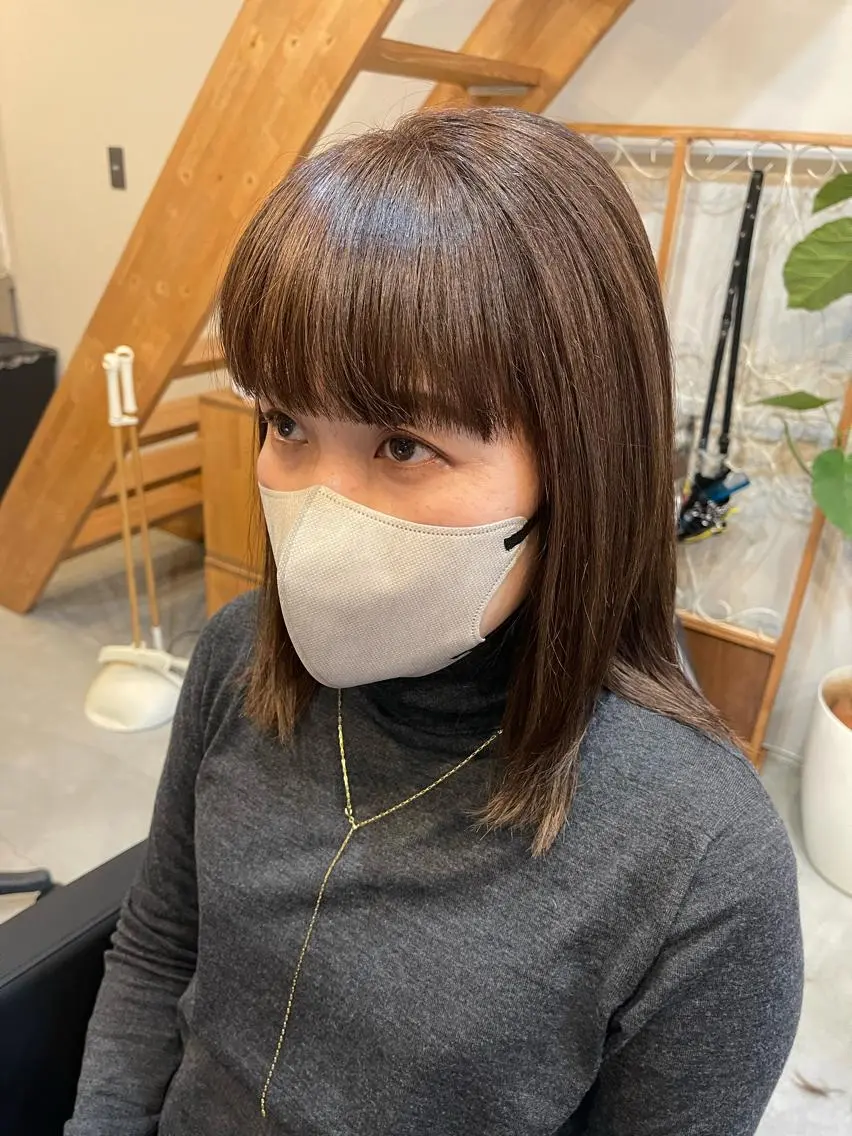 セミロング nowhere ノーウェアのヘアスタイル