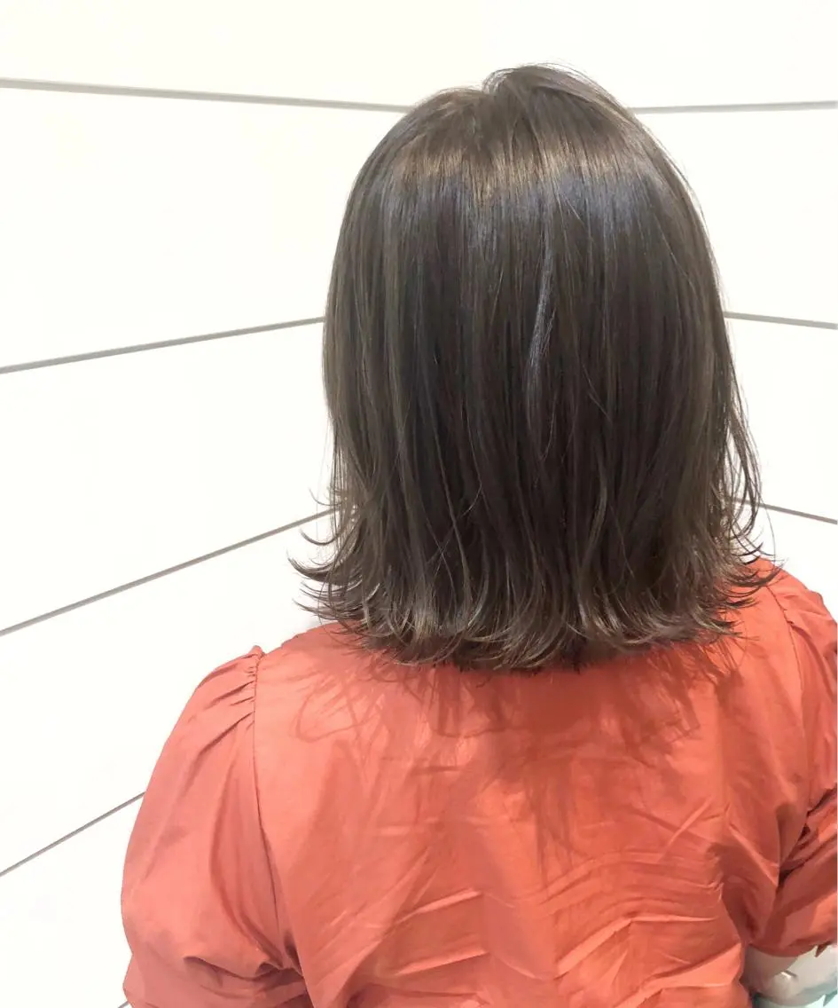 ミディアム カラー アッシュ ヘアカラー トリートメント 🍊新宿南口🍊 ERINAのヘアスタイル