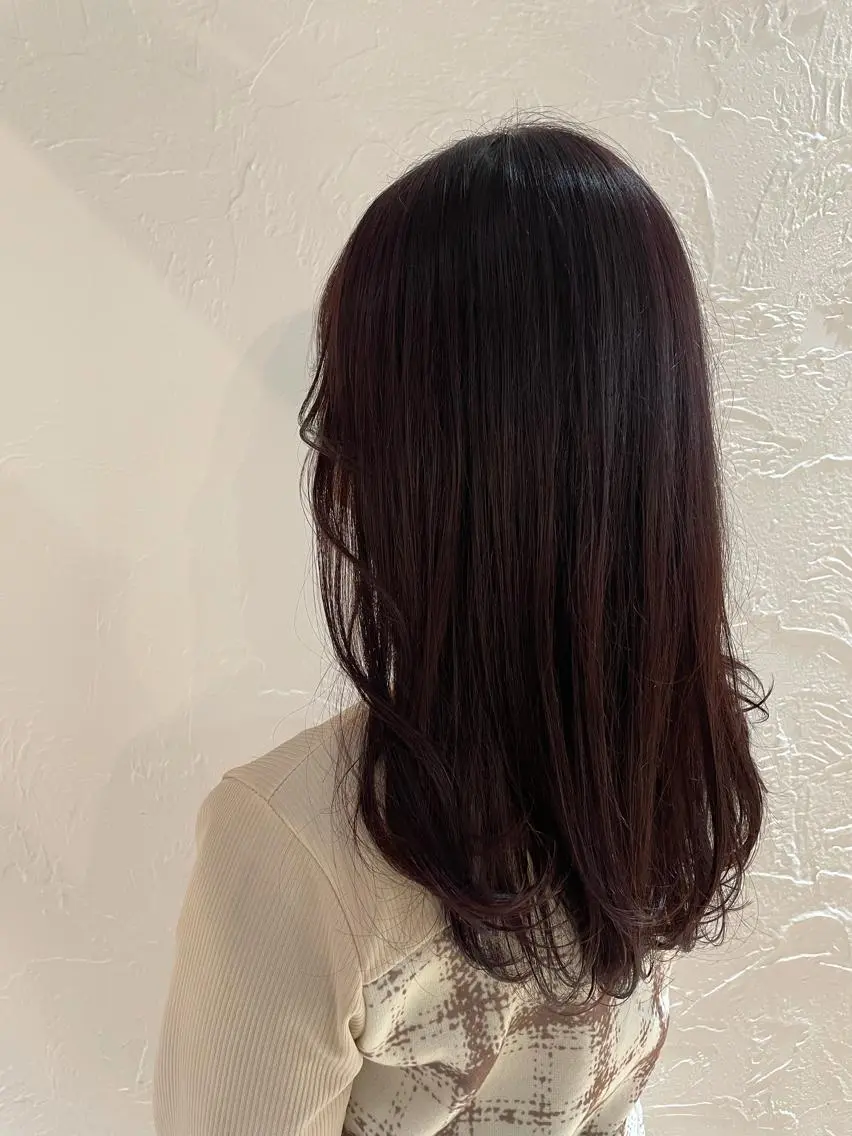 ミディアム カラー ピンクカラー nanako /レイヤーカットのヘアスタイル