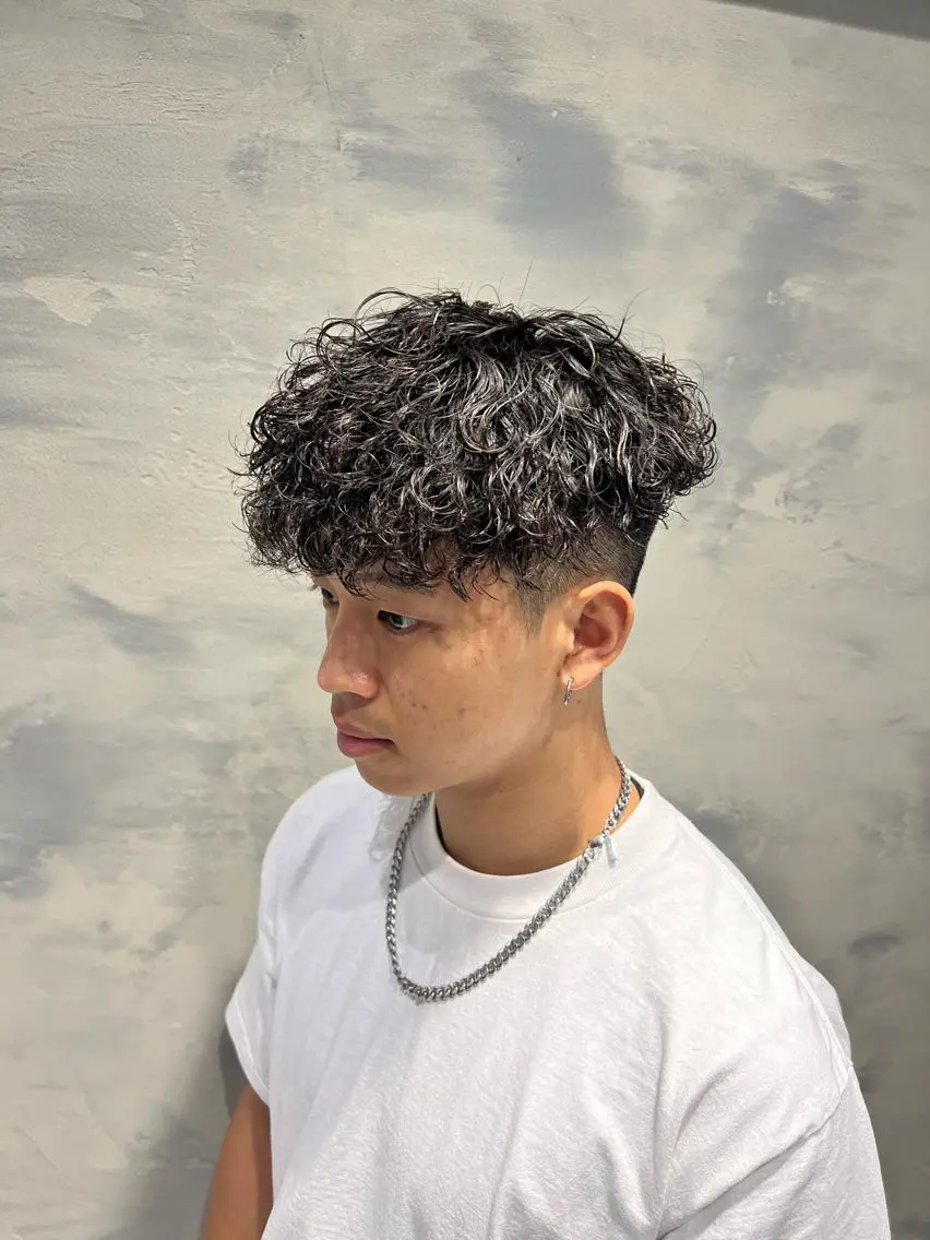 ショート カット パーマ バレイヤージュ職人 🔥代表YU-SHIのヘアスタイル