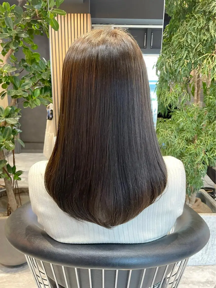 セミロング カラー 透明感カラー カット ヘアカラー トリートメント sayaka/メンズ /パーマ/マッシュのヘアスタイル