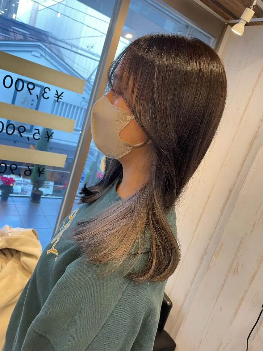セミロング カラー ヘアカラー トリートメント ♡ yumaのヘアスタイル