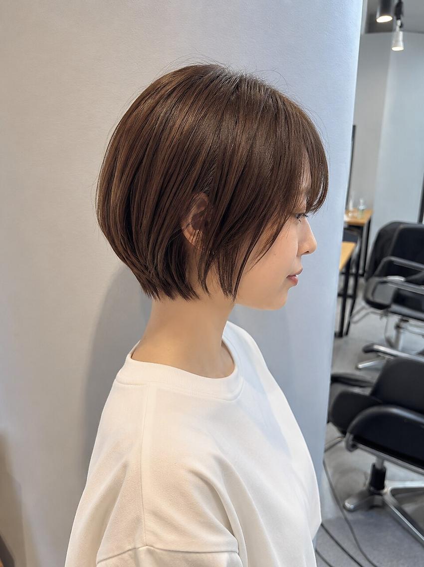 ショート カラー ボブレイヤー ボブ レイヤーカット 似合わせカット ショートヘア トップスタイリスト ✨KIRIKA中野✨のヘアスタイル
