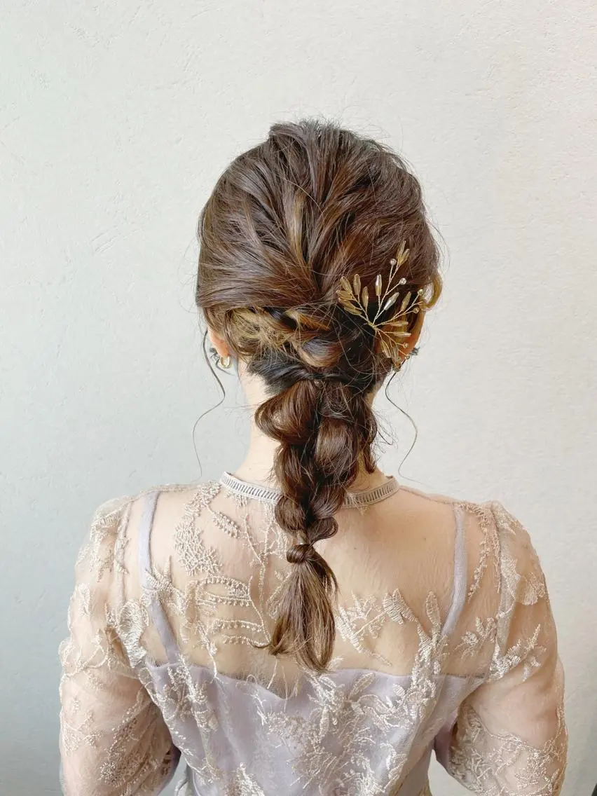 セミロング ヘアアレンジ 大平 美沙のヘアスタイル