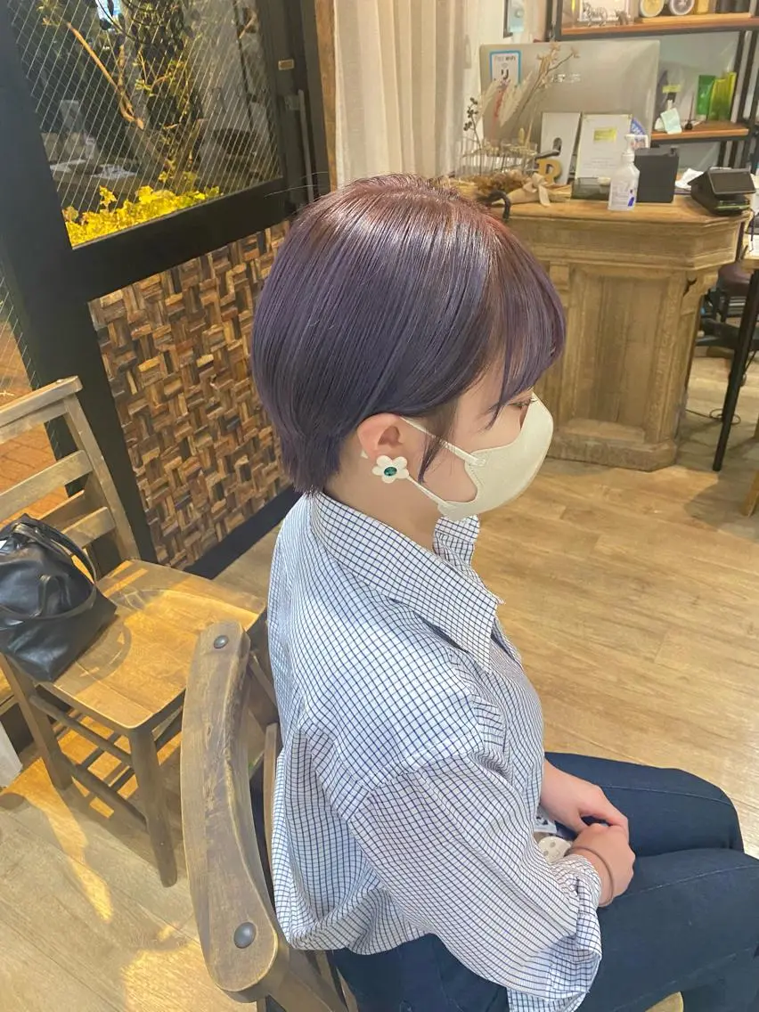 ショート カラー otoha✳︎ くすみ艶カラーのヘアスタイル