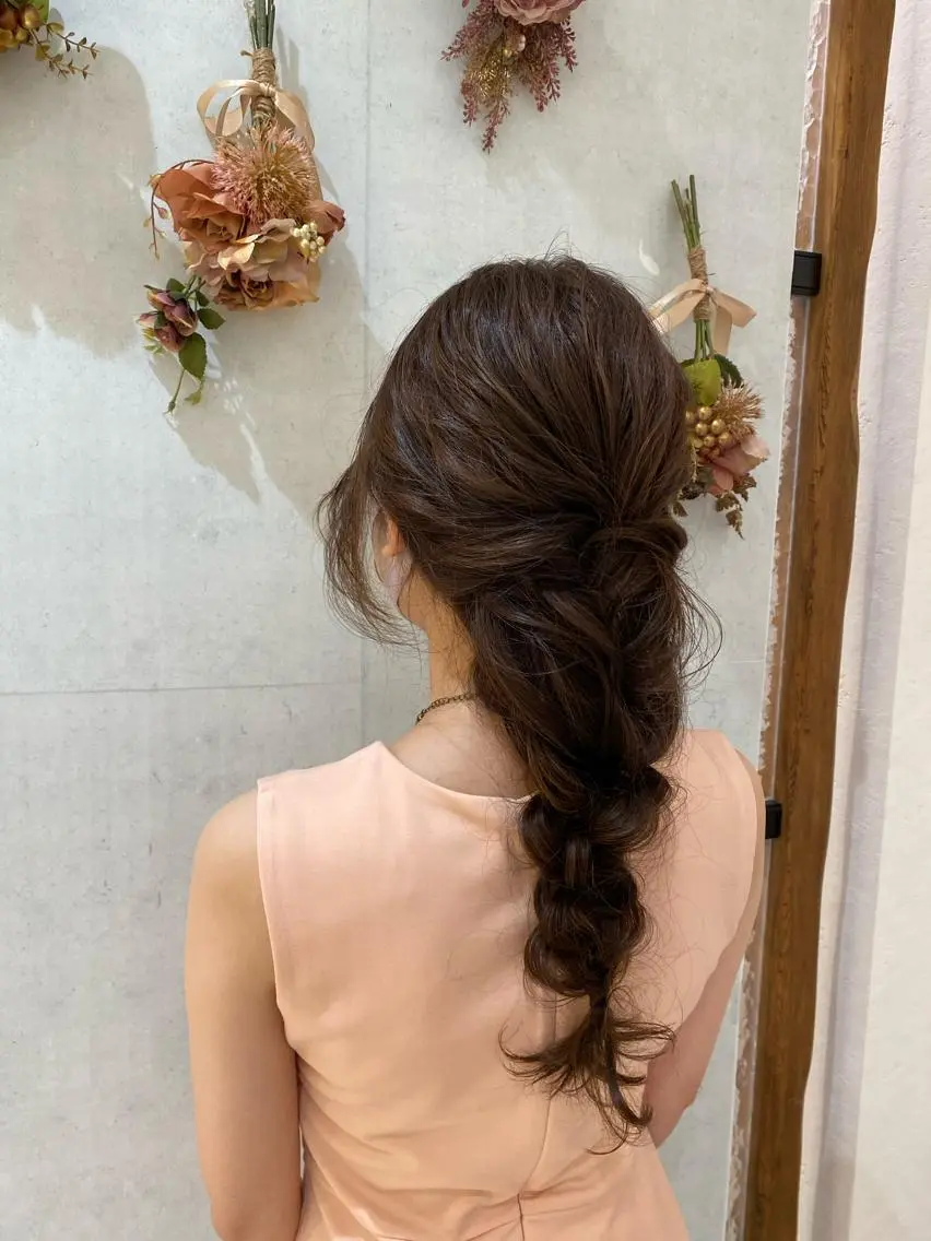 セミロング ヘアアレンジ 樋渡 侑希のヘアスタイル