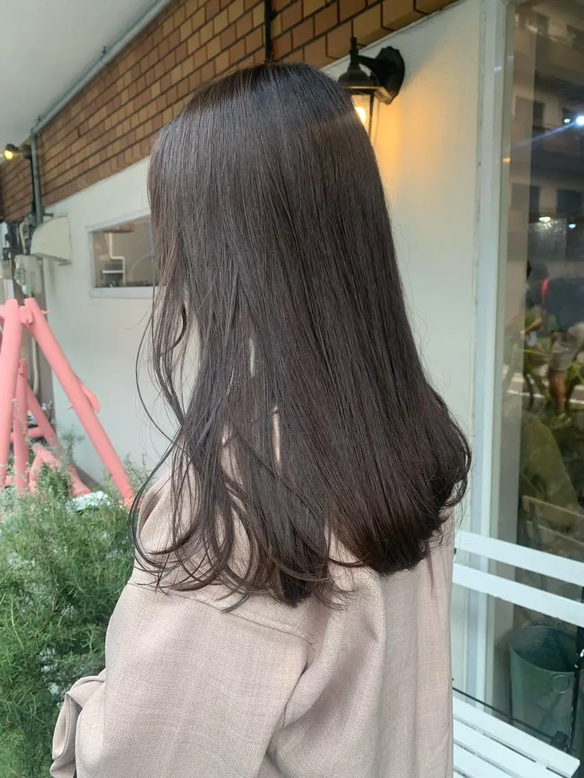 ロング カラー ヘアカラー トリートメント ヘッドスパ 田中 優衣のヘアスタイル