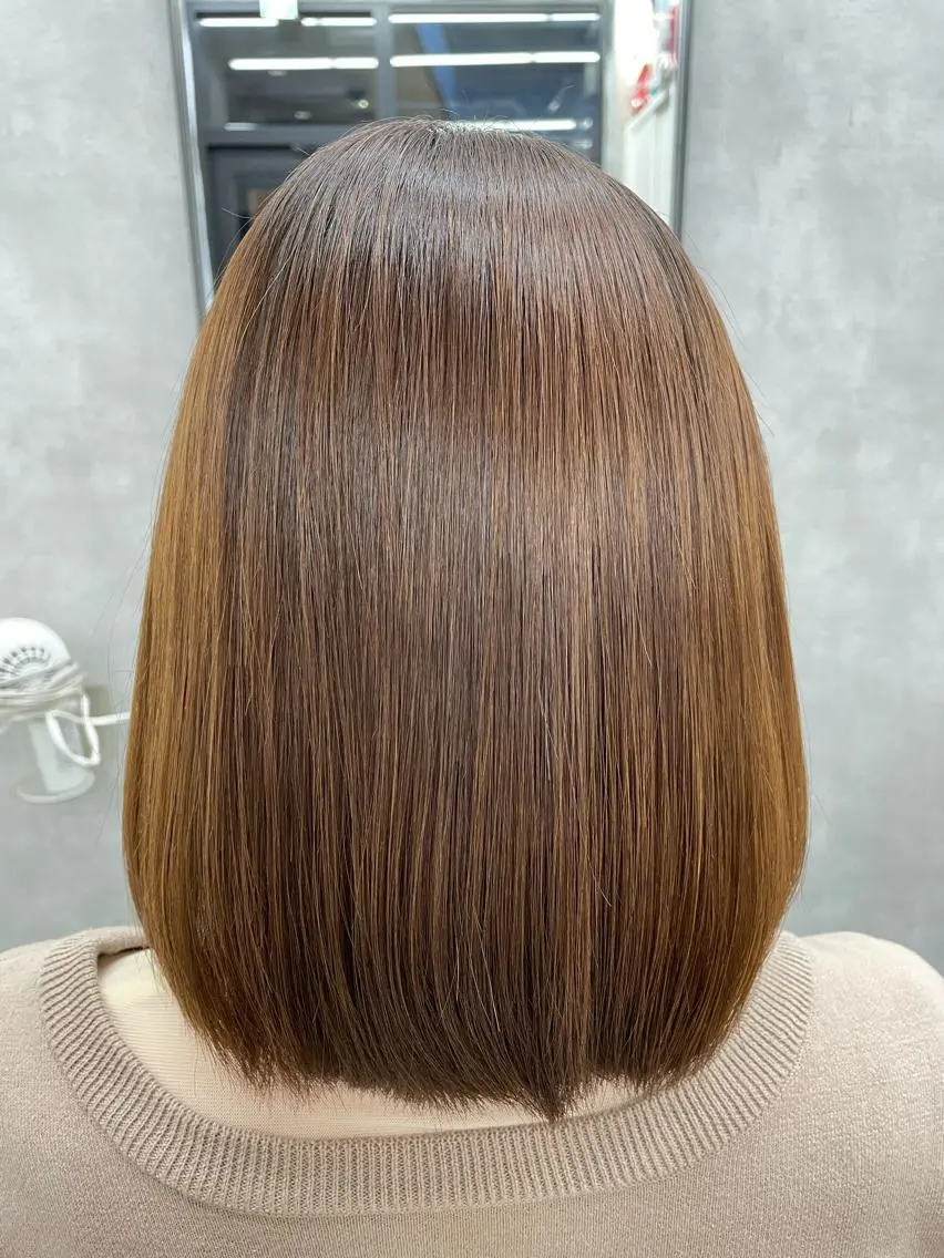ショート ボブ 縮毛矯正 すぐ巻ける縮毛矯正 🍀勝倉　麗のヘアスタイル