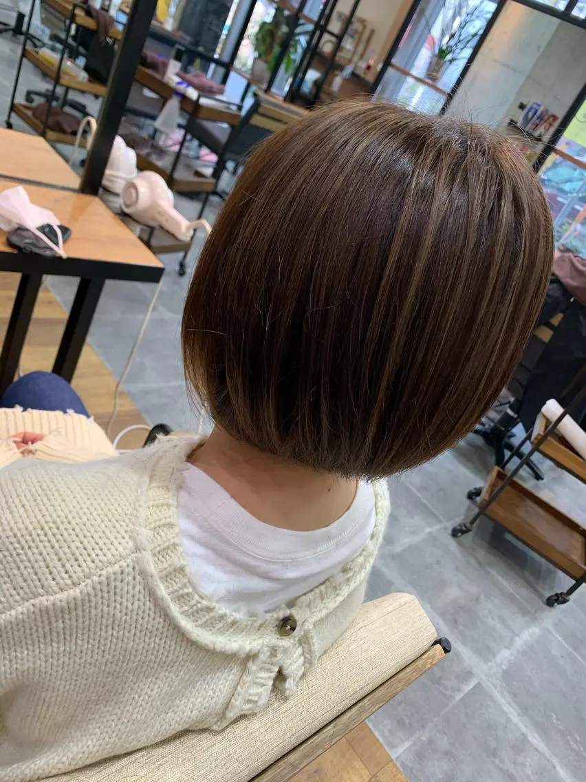 ショート カラー ヘアカラー トリートメント 天野 開のヘアスタイル
