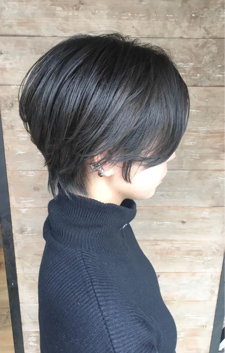 ショート カラー くびれヘア ショートヘア 中田 敏明のヘアスタイル