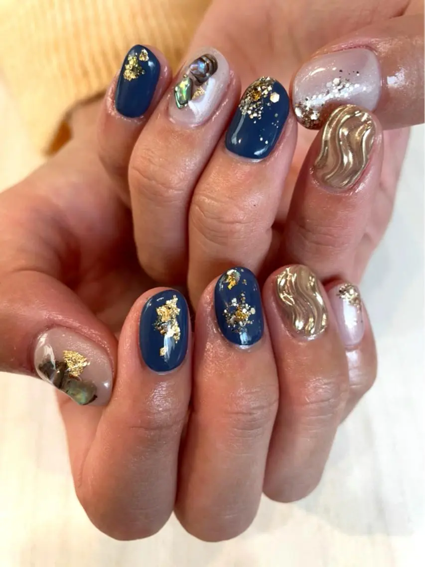ネイル ミラーネイル ハンドネイル spell nailのネイルデザイン
