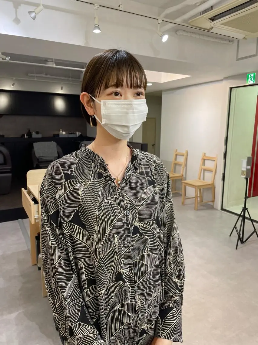 ショート カラー ボブ メンズカット メンズパーマのヘアスタイル