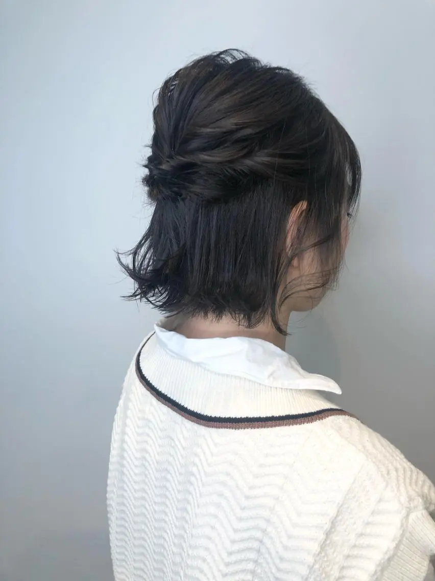 ショート カラー ヘアアレンジ マツエク・マツパ ショートボブ ボブ ショートヘア 極楽気分orおめめ パッチリ都立大学駅のマツエク・マツパデザイン