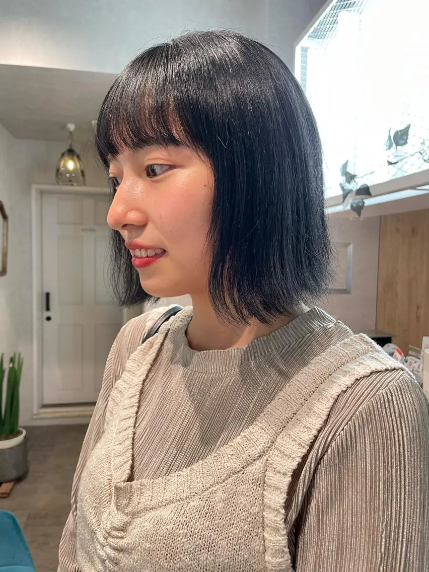 ショート カラー ヘアカラー ナチュラル透明感🌱 小山美樹子のヘアスタイル