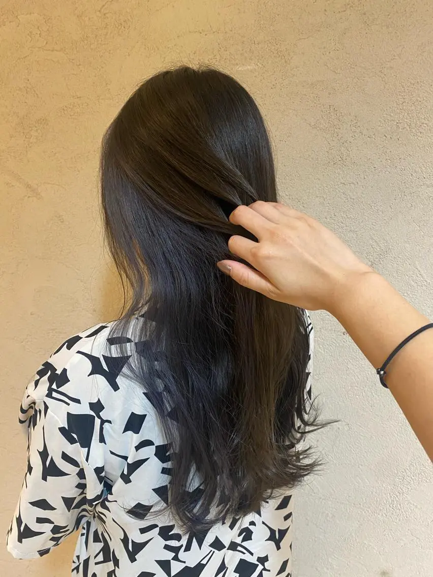 ロング カラー ヘアカラー 竹添 有梨沙のヘアスタイル